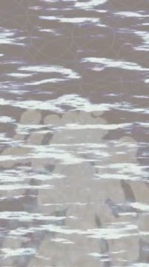 Soyut hareket desenli fütüristik video üretimi için dinamik dijital arkaplan