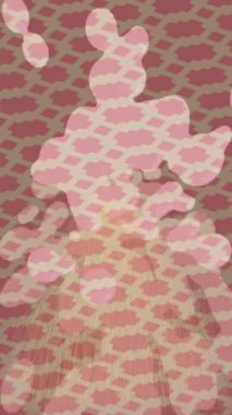 Soyut hareket desenli fütüristik video üretimi için dinamik dijital arkaplan