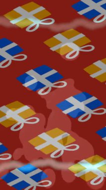 Estetik doku arkaplan tasarımı renkli hareket grafikleri ile moda film giriş profosyoneli