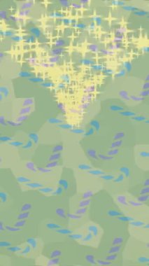 Benzersiz dijital animasyon tarzı grafikleri olan yaratıcı ortam tasarımı için yenilikçi hareket dokusu