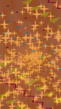 Dijital doku yüzey tasarım biçimi ile modern video animasyonu için gelişmiş hareket grafikleri