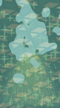 Estetik doku arkaplan tasarımı renkli hareket grafikleri ile moda film giriş profosyoneli