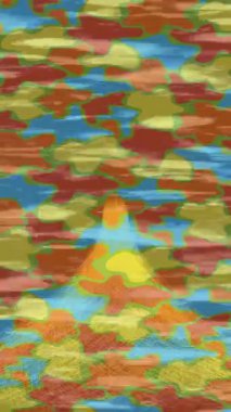 Benzersiz dijital animasyon tarzı grafikleri olan yaratıcı ortam tasarımı için yenilikçi hareket dokusu