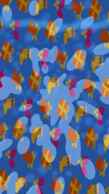 Benzersiz dijital animasyon tarzı grafikleri olan yaratıcı ortam tasarımı için yenilikçi hareket dokusu