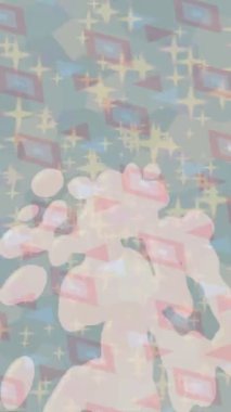 Soyut hareket desenli fütüristik video üretimi için dinamik dijital arkaplan