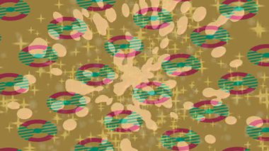 Lüks hareket projeleri için soyut tasarım stili animasyonu olan üst düzey dijital doku