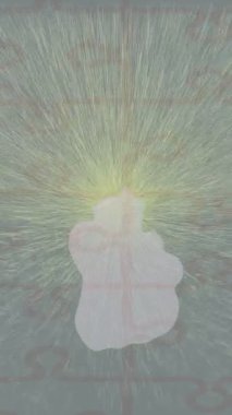 Lüks hareket projeleri için soyut tasarım stili animasyonu olan üst düzey dijital doku