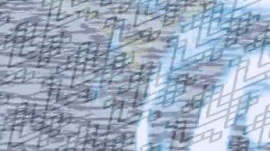 Lüks hareket projeleri için soyut tasarım stili animasyonu olan üst düzey dijital doku