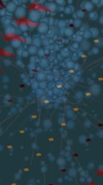 Benzersiz video giriş tasarımı projeleri için detaylı yüzey kalıbı film animasyon stili grafik girişi