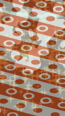 Soyut hareket desenli fütüristik video üretimi için dinamik dijital arkaplan