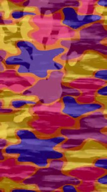 Benzersiz dijital animasyon tarzı grafikleri olan yaratıcı ortam tasarımı için yenilikçi hareket dokusu