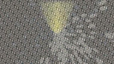 Soyut hareket desenli fütüristik video üretimi için dinamik dijital arkaplan