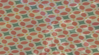 Benzersiz dijital animasyon tarzı grafikleri olan yaratıcı ortam tasarımı için yenilikçi hareket dokusu