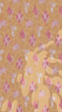 Dijital doku yüzey tasarım biçimi ile modern video animasyonu için gelişmiş hareket grafikleri