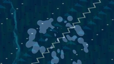 Yaratıcı video düzenleme film tasarımı için benzersiz hareket grafikleri biçimi giriş hareketi video pro