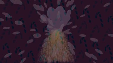 Dijital doku yüzey tasarım biçimi ile modern video animasyonu için gelişmiş hareket grafikleri