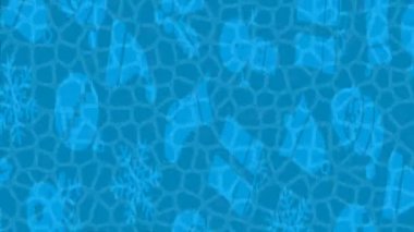 Dijital doku yüzey tasarım biçimi ile modern video animasyonu için gelişmiş hareket grafikleri