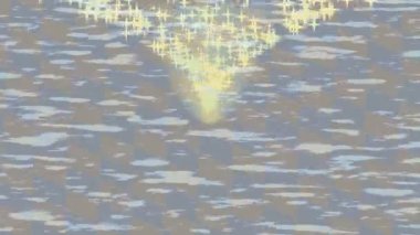 Benzersiz dijital animasyon tarzı grafikleri olan yaratıcı ortam tasarımı için yenilikçi hareket dokusu