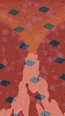 Modern medya üretimi için fütüristik dijital soyut doku sinematik tarz hareketli grafik ögesi