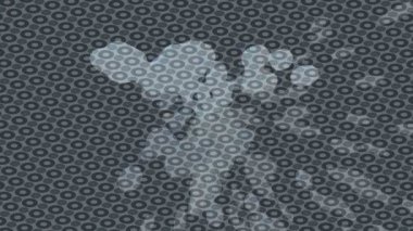 Organik desenli yüzey giriş stili video film sanatı ile soyut arkaplan tasarımı