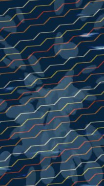 Soyut hareket desenli fütüristik video üretimi için dinamik dijital arkaplan