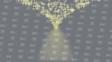 Benzersiz hareket grafikleri tasarım sanatına sahip yaratıcı film üretimi için özet bir arkaplan