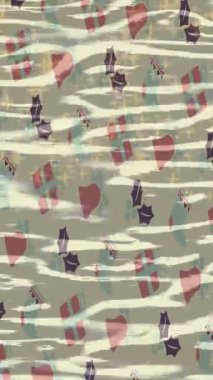 Benzersiz dijital animasyon tarzı grafikleri olan yaratıcı ortam tasarımı için yenilikçi hareket dokusu