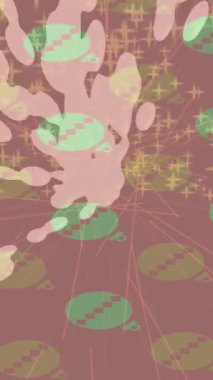 Dijital doku yüzey tasarım biçimi ile modern video animasyonu için gelişmiş hareket grafikleri