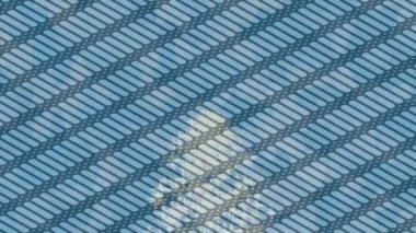 Soyut hareket desenli fütüristik video üretimi için dinamik dijital arkaplan