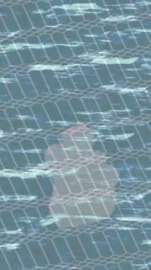 Lüks hareket projeleri için soyut tasarım stili animasyonu olan üst düzey dijital doku