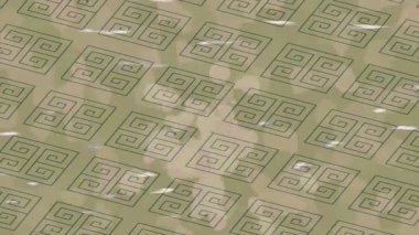 Soyut hareket desenli fütüristik video üretimi için dinamik dijital arkaplan