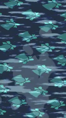 Lüks hareket projeleri için soyut tasarım stili animasyonu olan üst düzey dijital doku