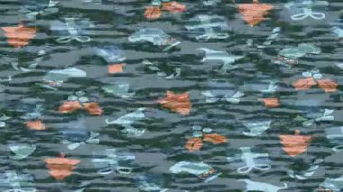 Dijital doku yüzey tasarım biçimi ile modern video animasyonu için gelişmiş hareket grafikleri