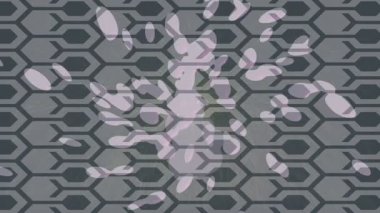 Soyut hareket desenli fütüristik video üretimi için dinamik dijital arkaplan