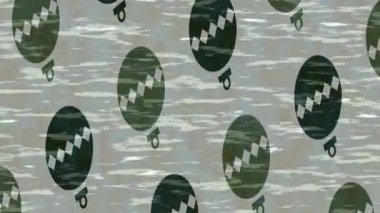 Benzersiz video giriş tasarımı projeleri için detaylı yüzey kalıbı film animasyon stili grafik girişi