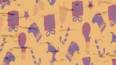 Benzersiz video giriş tasarımı projeleri için detaylı yüzey kalıbı film animasyon stili grafik girişi