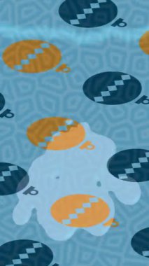 Dijital doku yüzey tasarım biçimi ile modern video animasyonu için gelişmiş hareket grafikleri