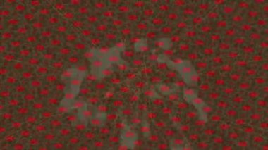 Soyut hareket desenli fütüristik video üretimi için dinamik dijital arkaplan