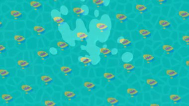 Soyut hareket desenli fütüristik video üretimi için dinamik dijital arkaplan