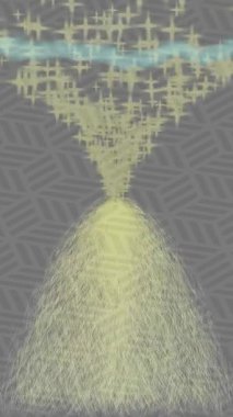 Benzersiz dijital animasyon tarzı grafikleri olan yaratıcı ortam tasarımı için yenilikçi hareket dokusu