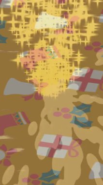 Dijital doku yüzey tasarım biçimi ile modern video animasyonu için gelişmiş hareket grafikleri