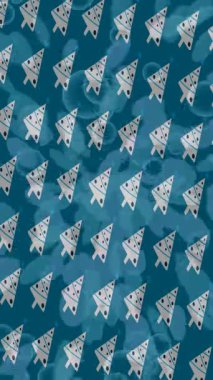 Benzersiz dijital animasyon tarzı grafikleri olan yaratıcı ortam tasarımı için yenilikçi hareket dokusu