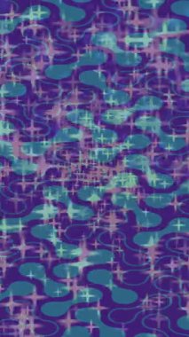 Benzersiz dijital animasyon tarzı grafikleri olan yaratıcı ortam tasarımı için yenilikçi hareket dokusu