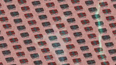 Benzersiz dijital animasyon tarzı grafikleri olan yaratıcı ortam tasarımı için yenilikçi hareket dokusu