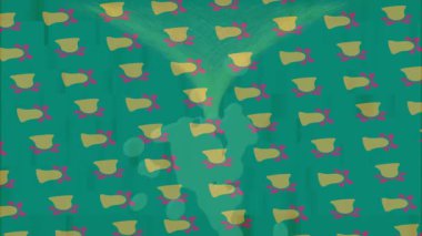 Organik desenli yüzey giriş stili video film sanatı ile soyut arkaplan tasarımı