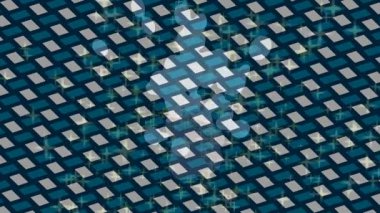 Modern medya üretimi için fütüristik dijital soyut doku sinematik tarz hareketli grafik ögesi