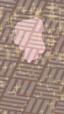 Soyut hareket desenli fütüristik video üretimi için dinamik dijital arkaplan