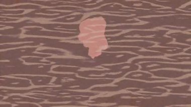 Soyut hareket desenli fütüristik video üretimi için dinamik dijital arkaplan