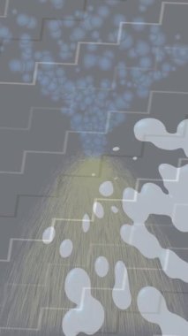 Benzersiz dijital animasyon tarzı grafikleri olan yaratıcı ortam tasarımı için yenilikçi hareket dokusu