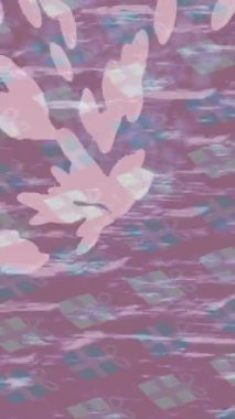 Soyut hareket desenli fütüristik video üretimi için dinamik dijital arkaplan